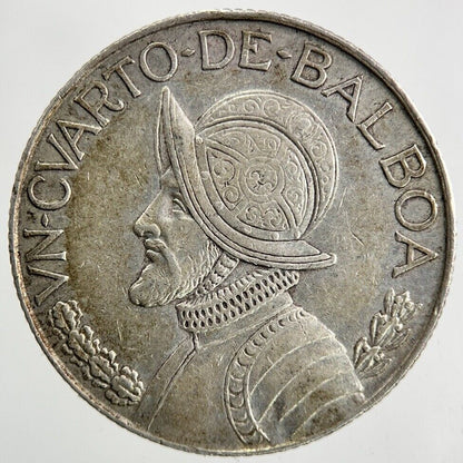 1962 Panama 1/4 Quarter Balboa Silver Coin | Very High Grade