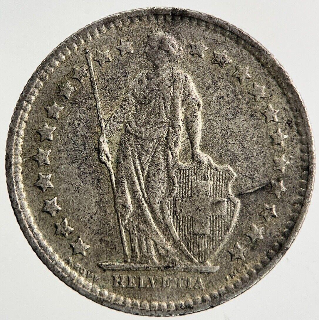 1962 Switzerland Swiss 1/2 Half Franc Silver Coin | Fine Collectable Grade