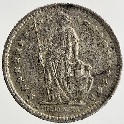 1962 Switzerland Swiss 1/2 Half Franc Silver Coin | Fine Collectable Grade