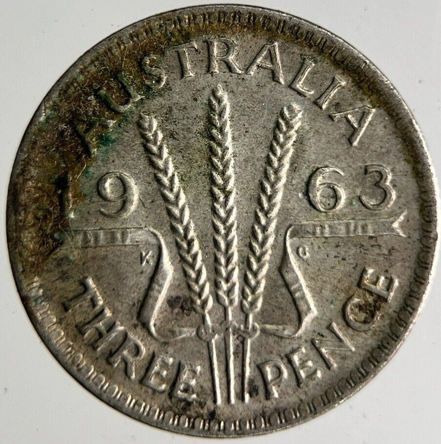 1963 Australia Threepence Silver Coin | Fine Collectable Grade