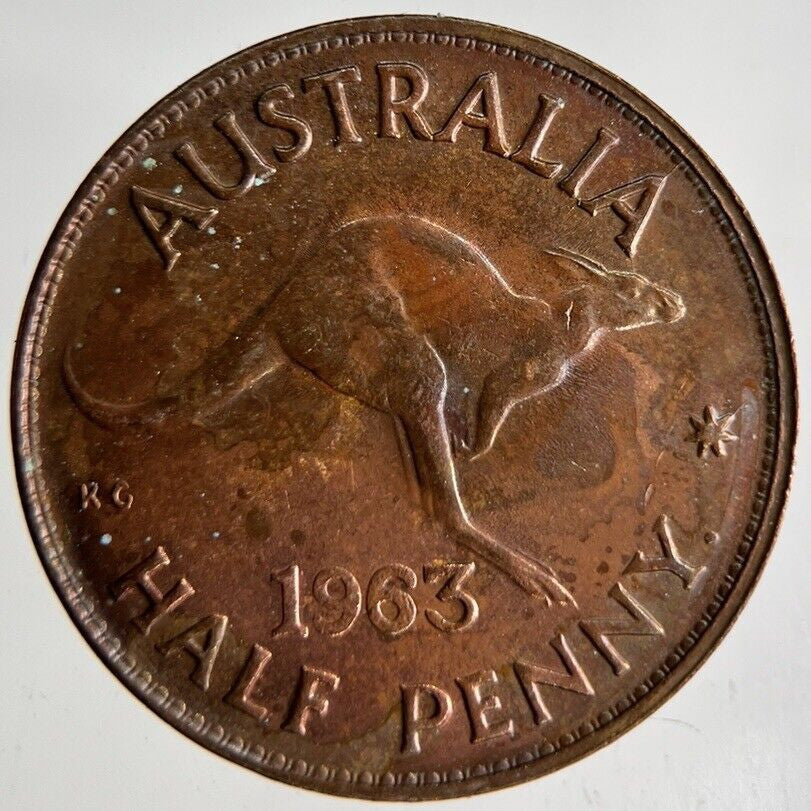 1963 Australia Half Penny Coin | Very High Grade