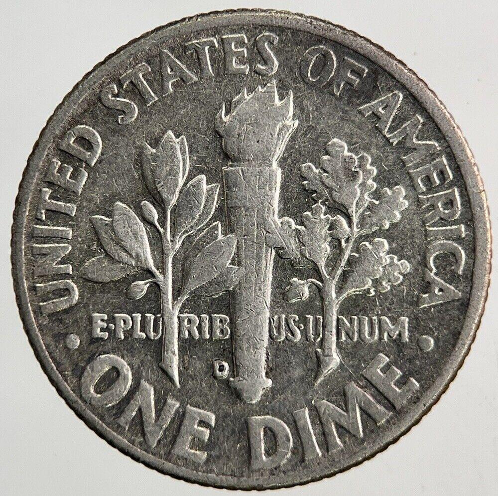1962-D US USA Roosevelt Dime Silver Coin | Fine Collectable Grade