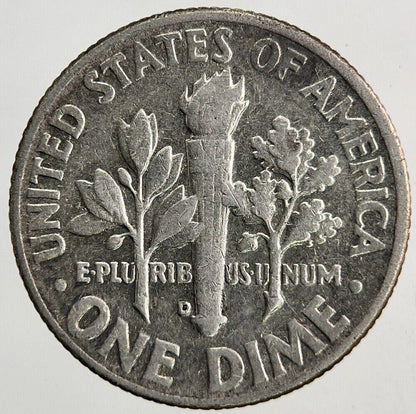 1962-D US USA Roosevelt Dime Silver Coin | Fine Collectable Grade