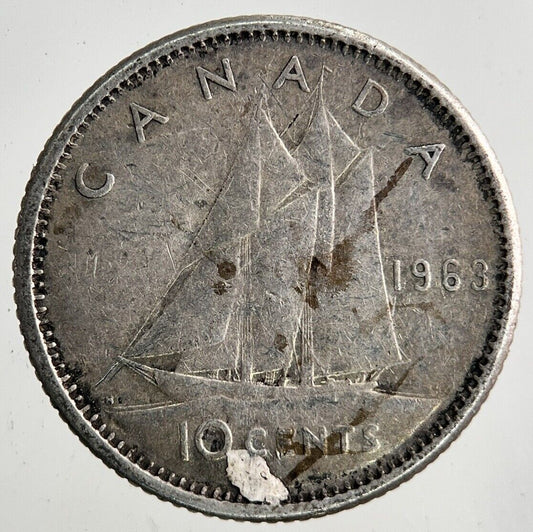 1963 Canada 10 Cents Silver Coin | Collectable Grade