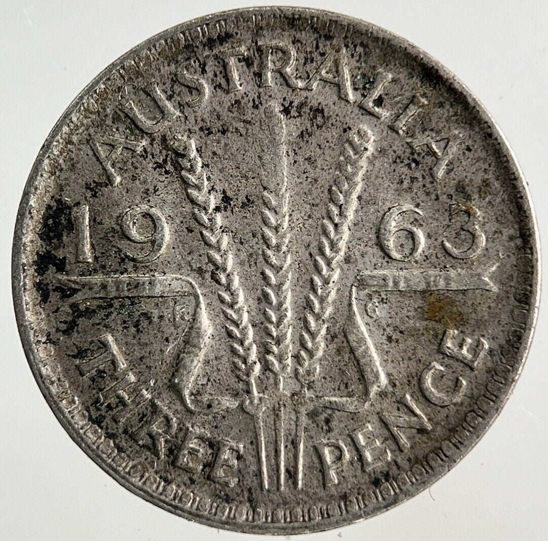 1963 Australia Threepence Silver Coin | Fine Collectable Grade