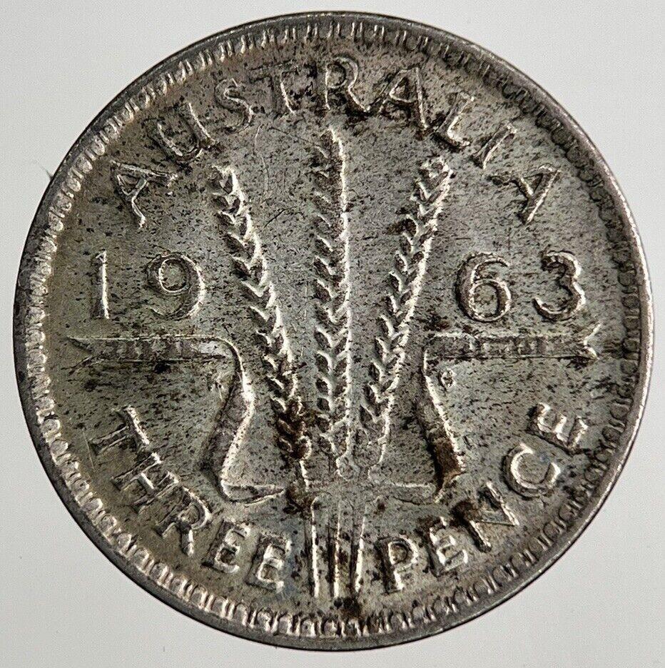 1963 Australia Threepence Silver Coin | Fine Collectable Grade