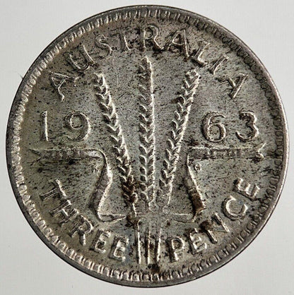 1963 Australia Threepence Silver Coin | Fine Collectable Grade