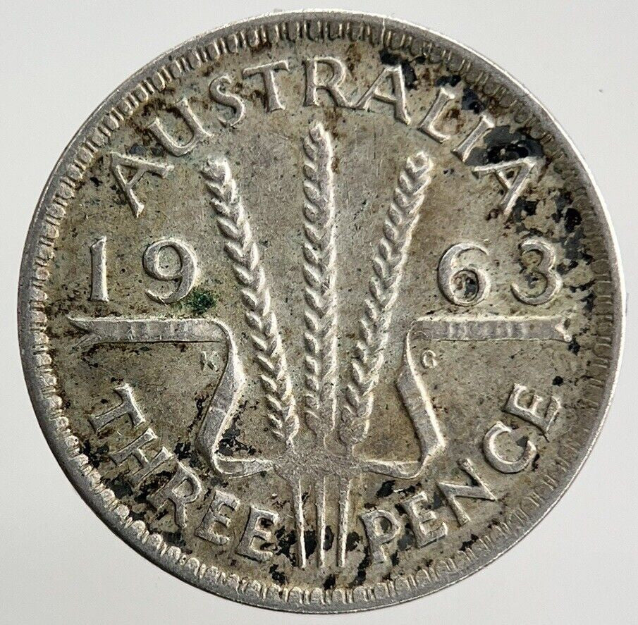 1963 Australia Threepence Silver Coin | Fine Collectable Grade