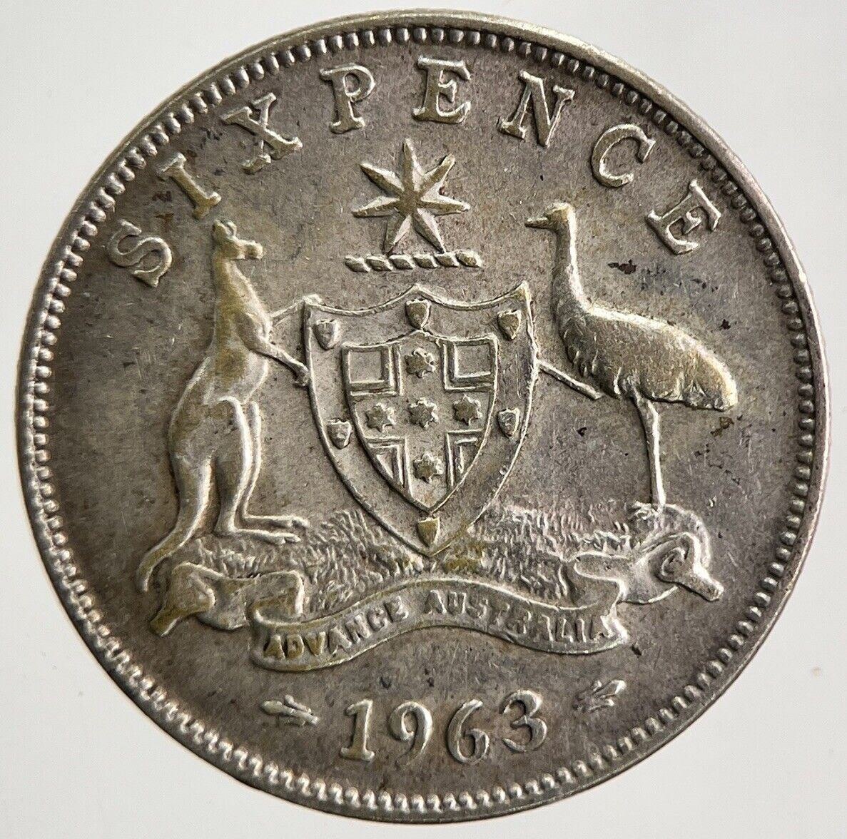 1963 Australia Sixpence Silver Coin | Fine Collectable Grade | a5535