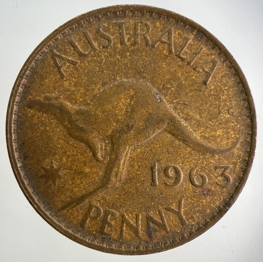 1963 Australia One Penny Coin | Fine Collectable Grade