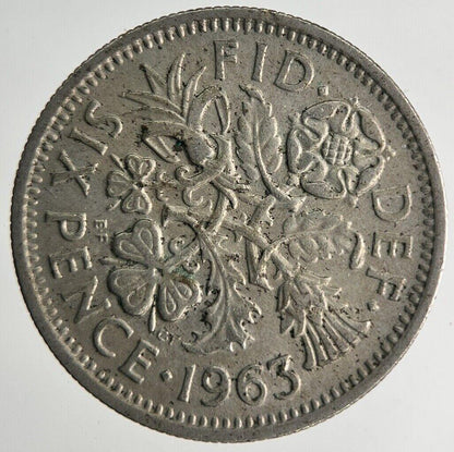 1963 Elizabeth II 2nd Sixpence Coin | Fine Collectable Grade