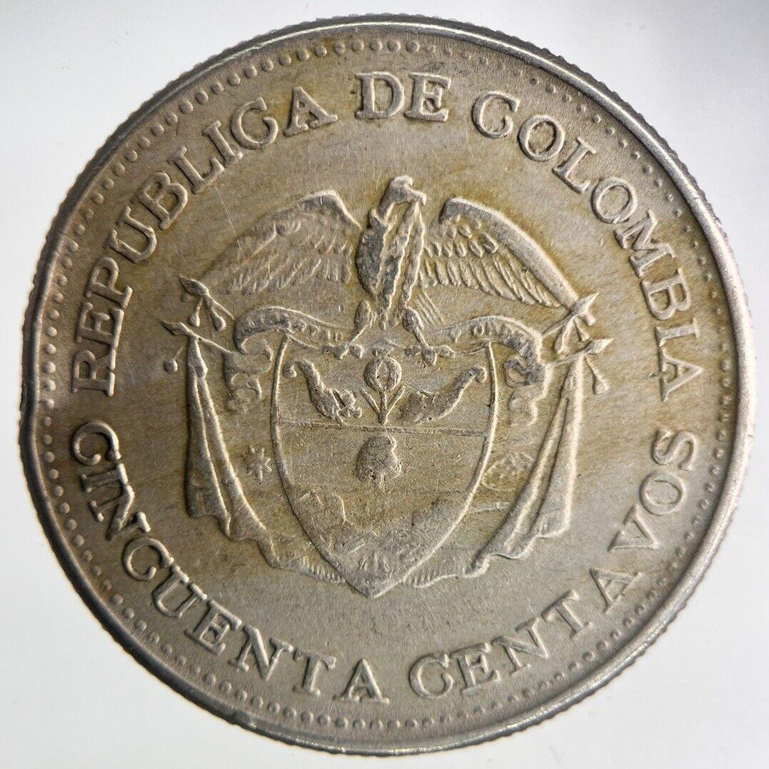 1963 Colombia 50 Centavos Coin | Fine Collectable Grade