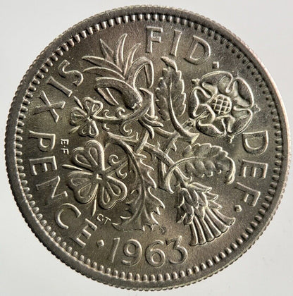 1963 Elizabeth II 2nd Sixpence Coin | Very High Grade