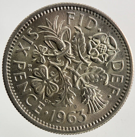 1963 Elizabeth II 2nd Sixpence Coin | Very High Grade