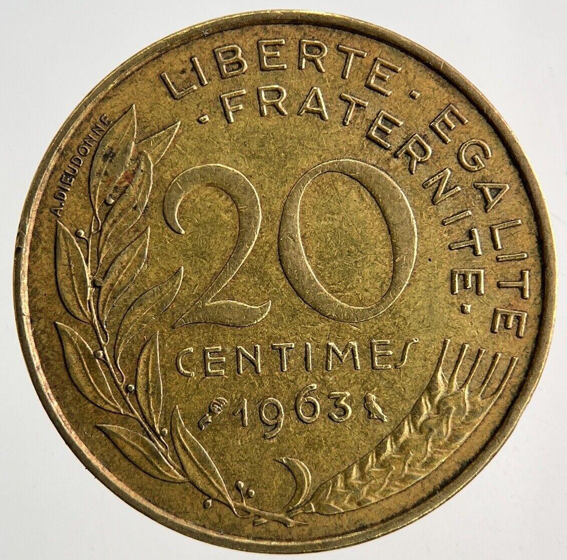 1963 France 20 Francs Coin | Fine Collectable Grade