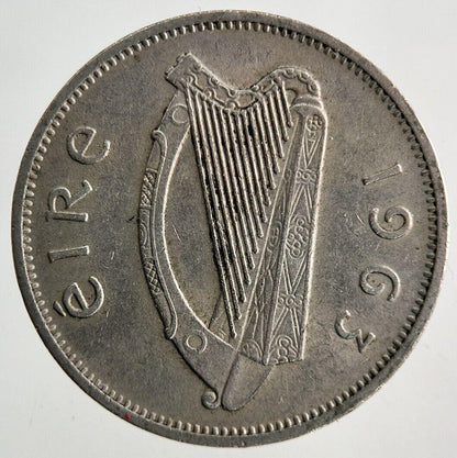 1963 Irish Dog Sixpence Coin | Very High Grade