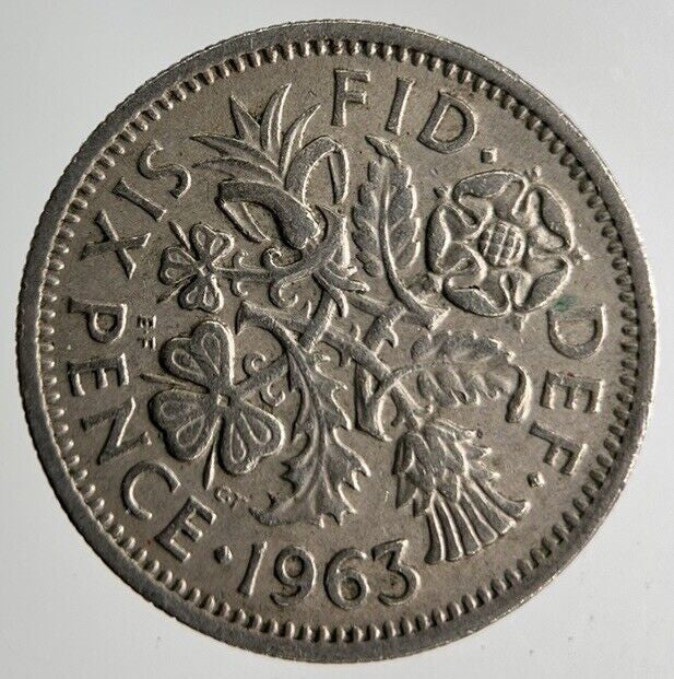 1963 Elizabeth II 2nd Sixpence Coin | Fine Collectable Grade