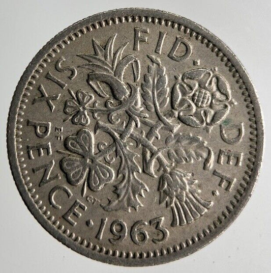 1963 Elizabeth II 2nd Sixpence Coin | Fine Collectable Grade