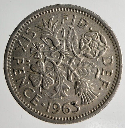 1963 Elizabeth II 2nd Sixpence Coin | Fine Collectable Grade