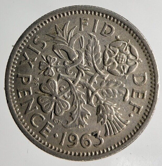 1963 Elizabeth II 2nd Sixpence Coin | Fine Collectable Grade