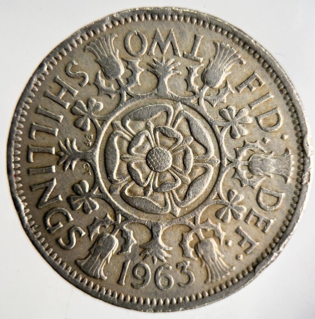 1963 Elizabeth II 2nd One Florin Coin | Fine Collectable Grade