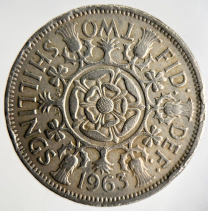 1963 Elizabeth II 2nd One Florin Coin | Fine Collectable Grade