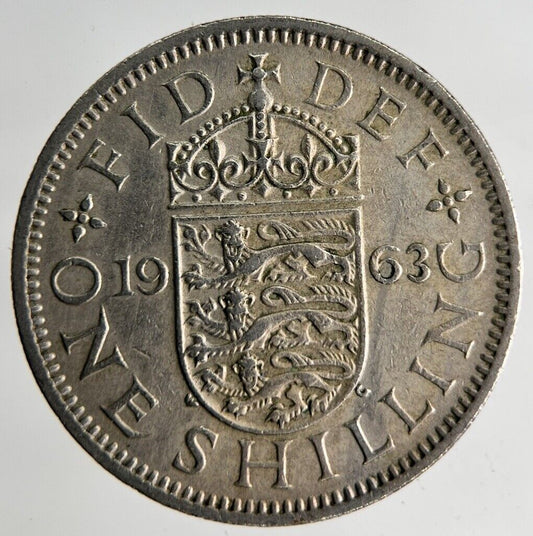 1963 Elizabeth II 2nd One Shilling Coin | Fine Collectable Grade