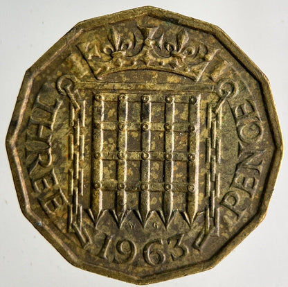 1963 Elizabeth II Brass Threepence Coin | Collectable Grade