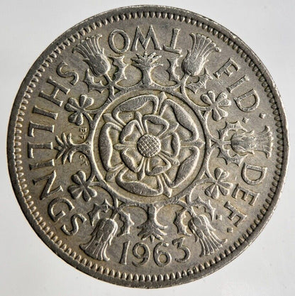 1963 Elizabeth II Florin / 2 Shillings Coin | Fine Collectable Grade