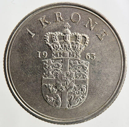1963 Denmark 1 Krone Coin | Fine Collectable Grade