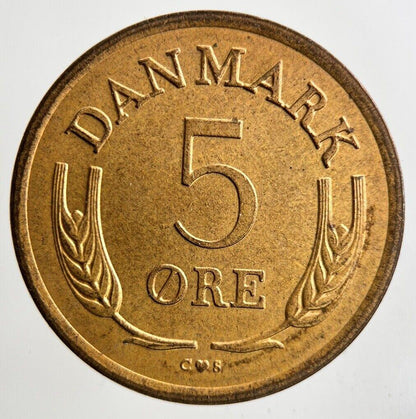 1963 Denmark 5 Ore Coin | Fine Collectable Grade