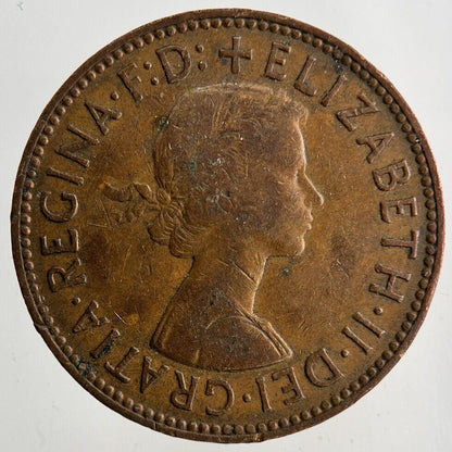 1963 Elizabeth II 2nd Half-Penny Coin | Fine Collectable Grade