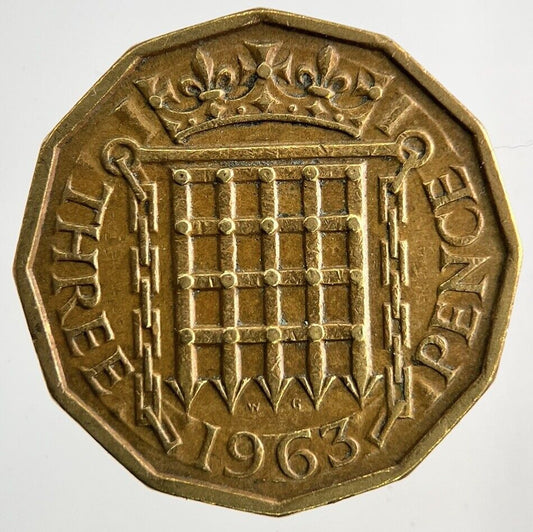 1963 Elizabeth II 2nd Brass Threepence Coin | Fine Collectable Grade