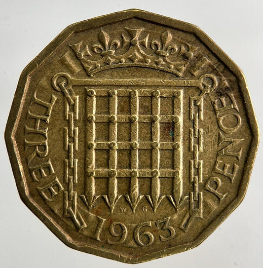 1963 Elizabeth II 2nd Brass Threepence Coin | Fine Collectable Grade