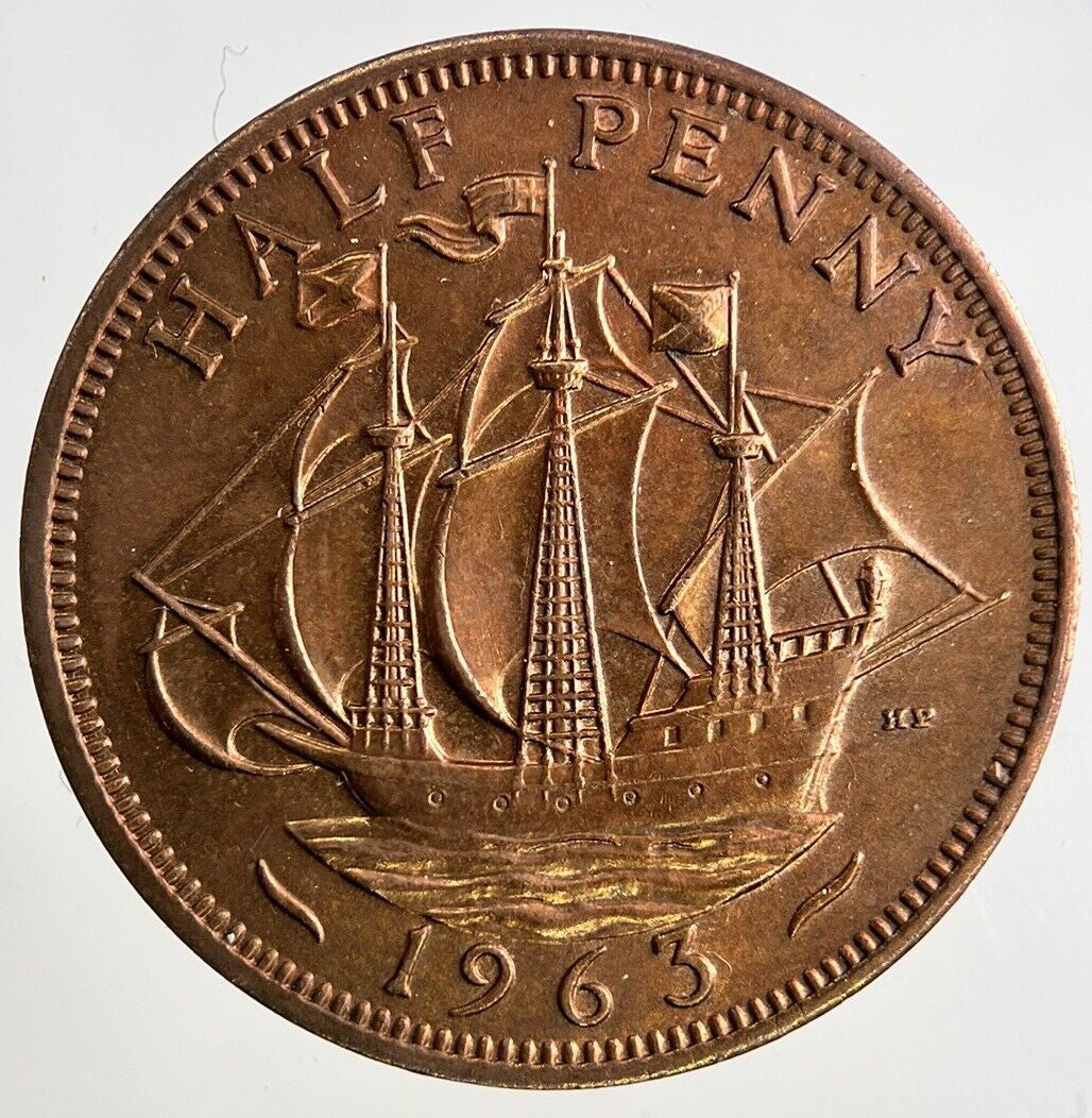 1963 Elizabeth II 2nd Half-Penny Coin | Fine Collectable Grade