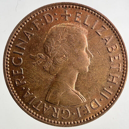 1963 Elizabeth II 2nd Half-Penny Coin | Fine Collectable Grade