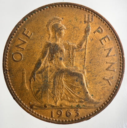 1963 Elizabeth II 2nd One Penny Coin | Fine Collectable Grade