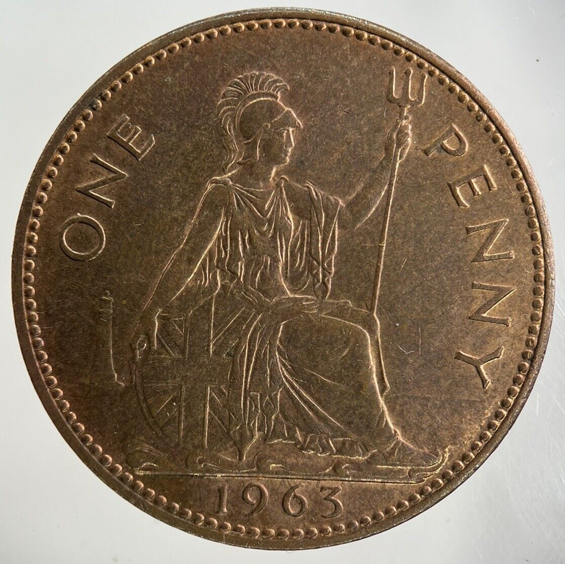 1963 Elizabeth II 2nd One Penny Coin | Very High Grade