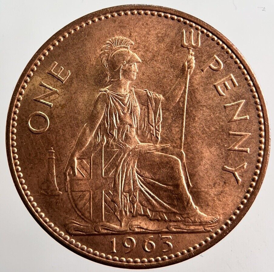 1963 Elizabeth II 2nd One Penny Coin | Very High Grade