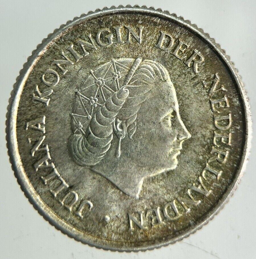1963 Netherlands 1/4 Gulden Silver Coin | Very High Grade