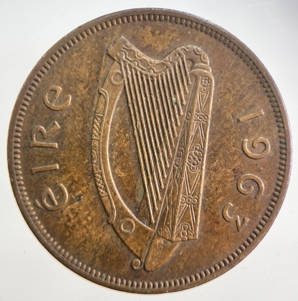 1963 Irish Penny Coin | Very High Grade | a4733