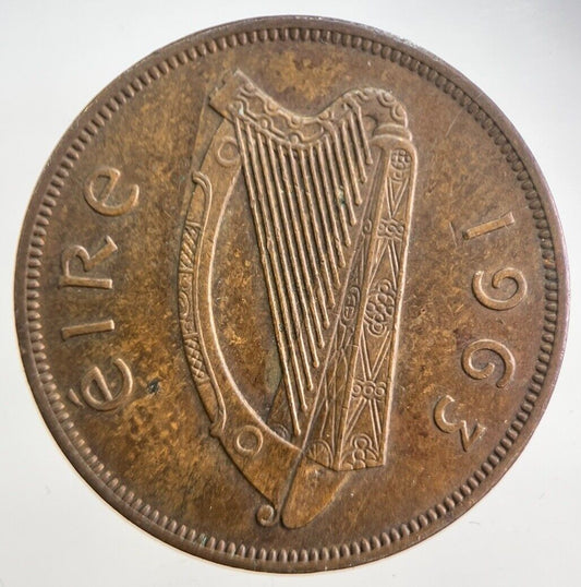 1963 Irish Penny Coin | Very High Grade | a4733