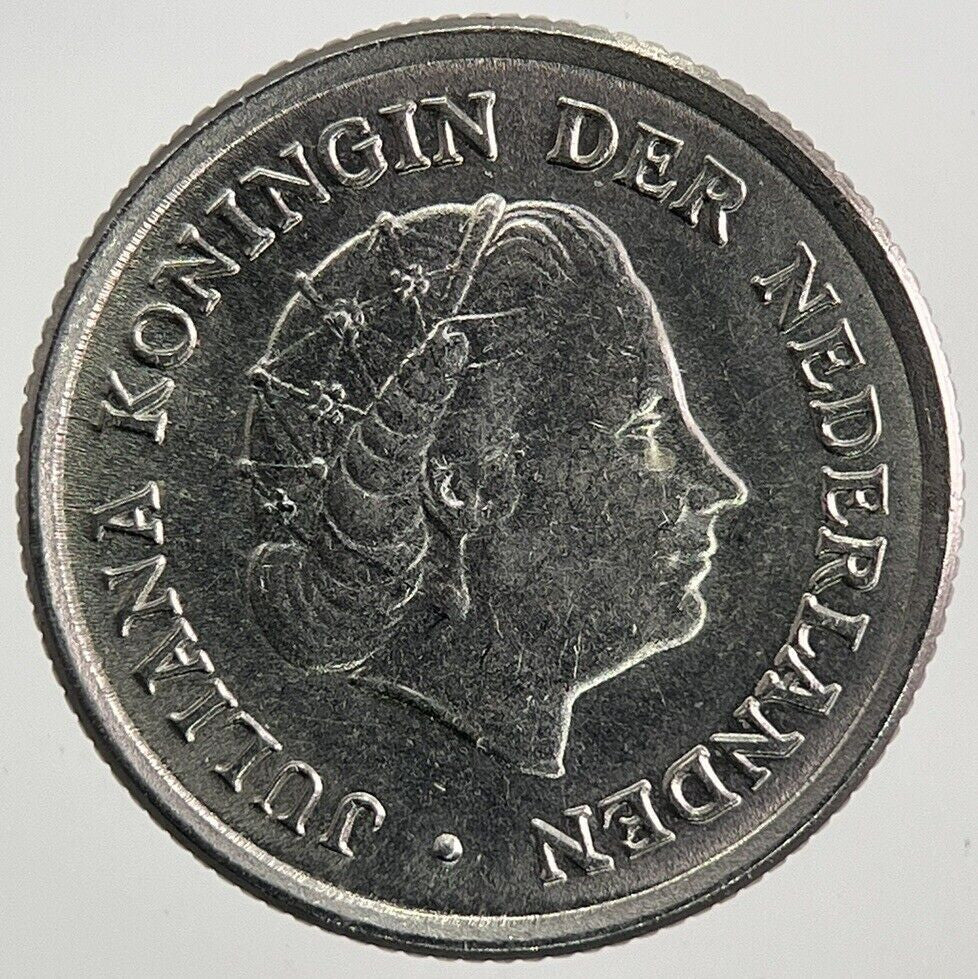 1963 Netherlands 10 Cents Coin | Very High Grade