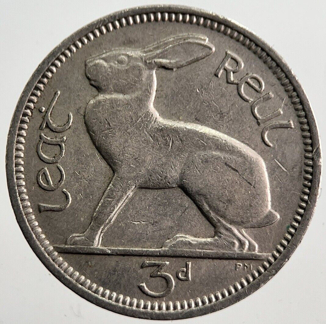 1963 Irish Rabbit Threepence Coin | Very High Grade | a7408