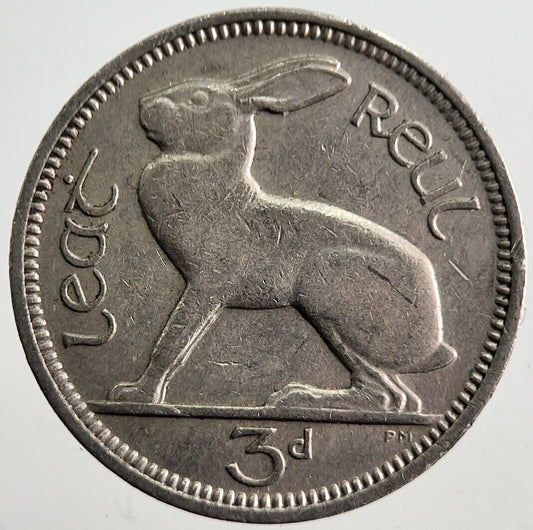 1963 Irish Rabbit Threepence Coin | Very High Grade | a7408