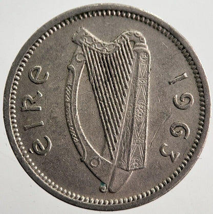 1963 Irish Rabbit Threepence Coin | Very High Grade | a7408