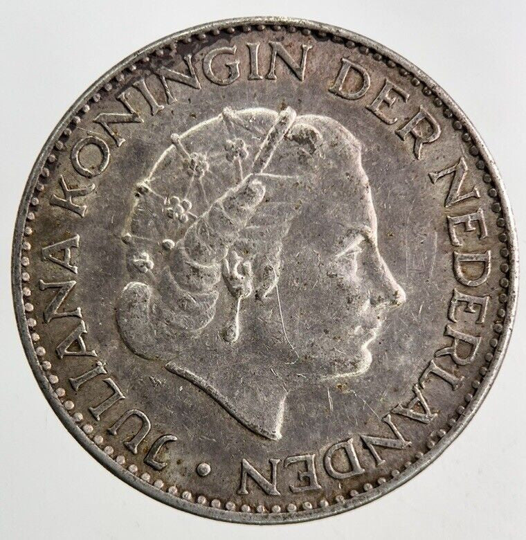 1963 Netherlands 1 Gulden Silver Coin | Very High Grade