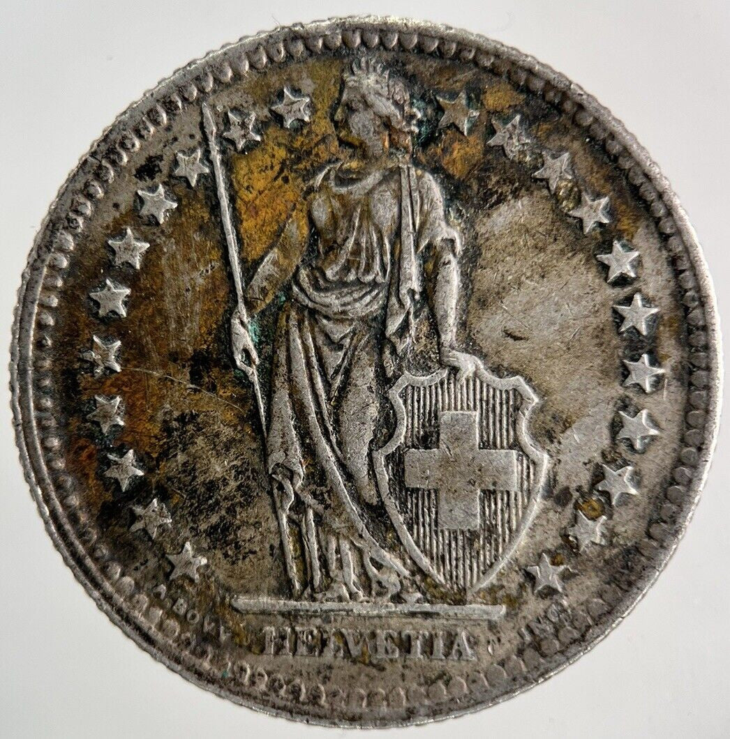 1963 Switzerland Swiss 2 Franc Silver Coin | Very High Grade