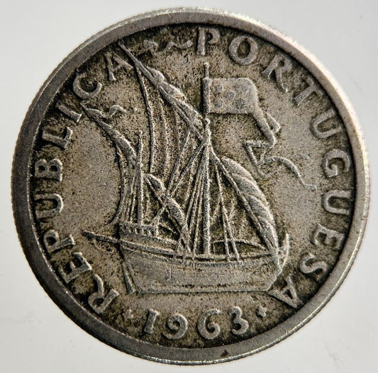 1963 Portugal 2.5 Escudos Coin | Fine Collectable Grade