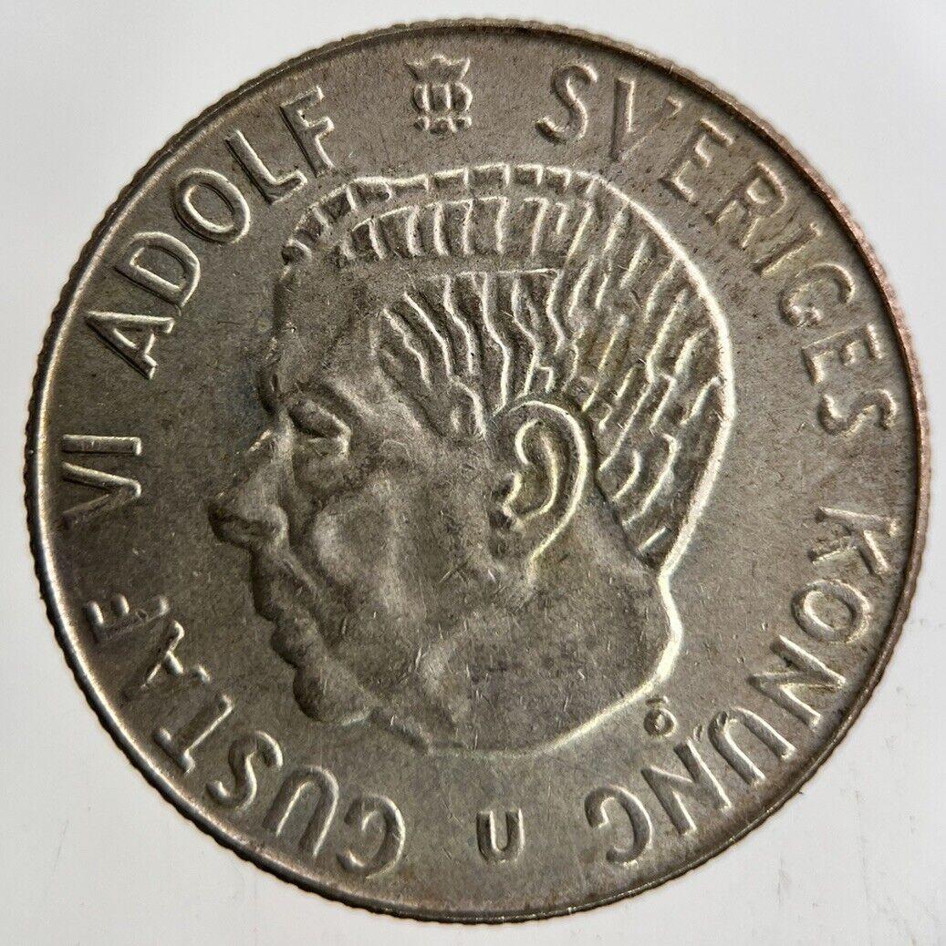 1963 Sweden 1 Krona Silver Coin | Fine Collectable Grade